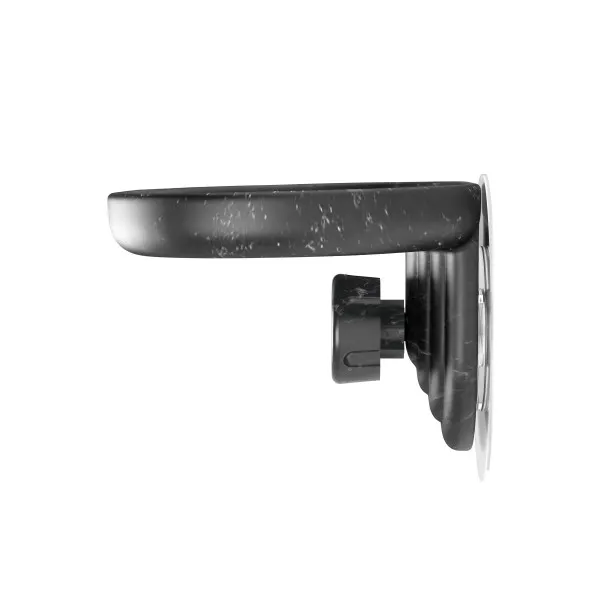 Material and/or texture close-up of Nami Adhesive Soap Dish - Ocean Black