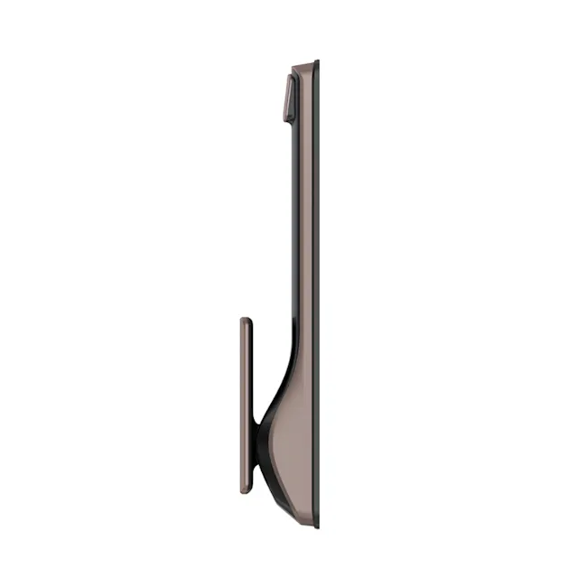 Solity Push Pull Door Lock GSP-2000BKF - Black - 2 - Modern minimalist wall mount, sleek design, high-gloss finish