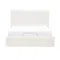 Aeva Queen Adjustable Bed - White Boucle