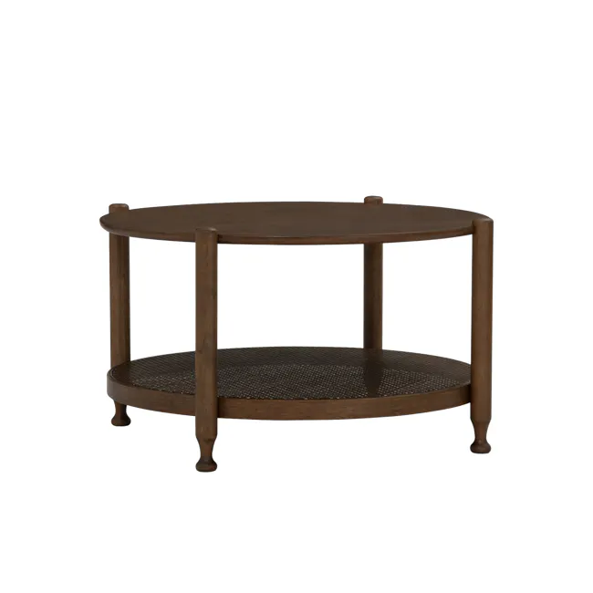 Winette Round Coffee Table - Cocoa - 1