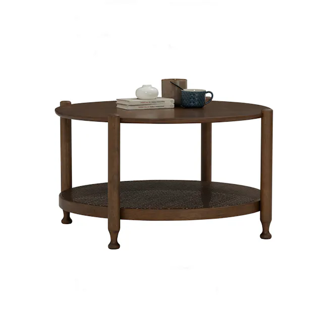 Winette Round Coffee Table - Cocoa - 3