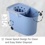 Tatay Lightweight Mop Bucket with Wheels 13L - Blue - 2