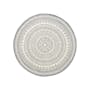 Essenza Round Flatwoven  Rug 1.2m - Grey Mandala - 0