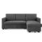 Mia L-Shaped Storage Sofa Bed - Graphite
