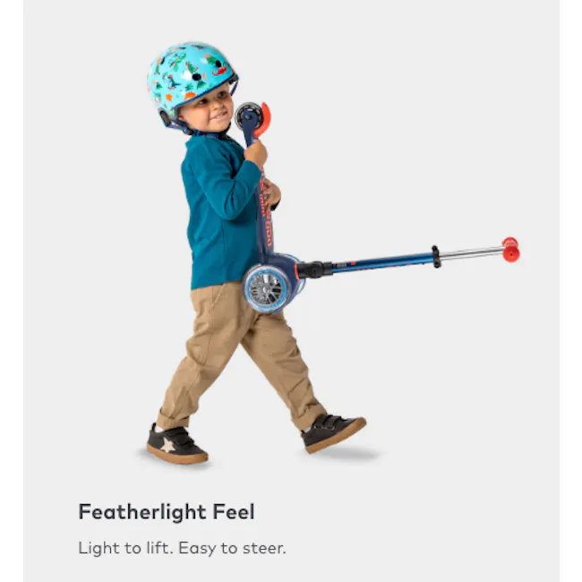 Micro Mini Deluxe Foldable LED Scooter - Aqua (Age 1-5) - 8
