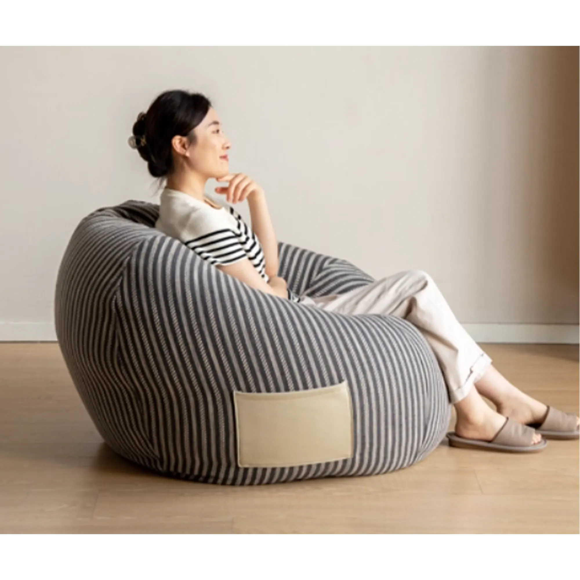 Naree Bean Bag - Beige - 12