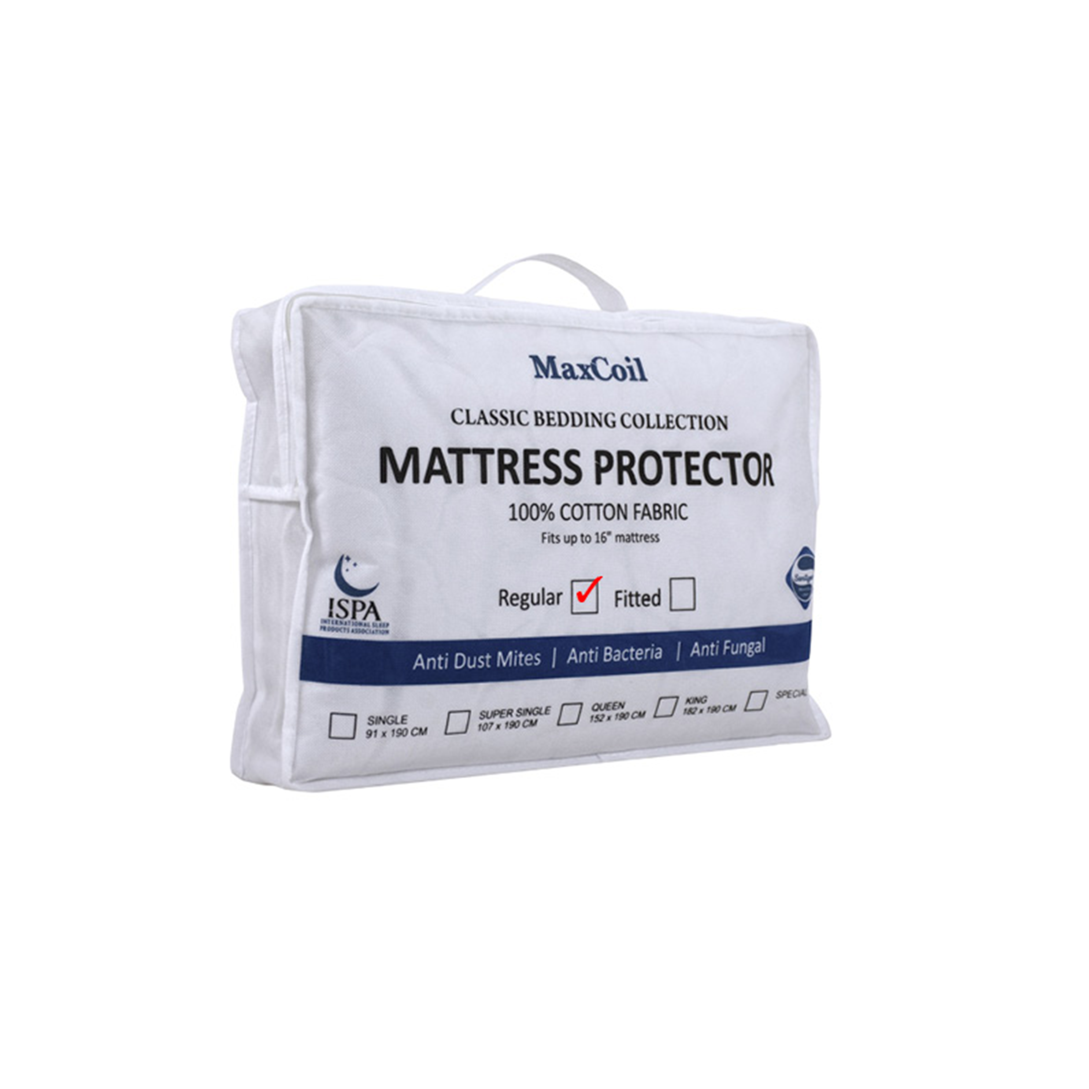 MaxCoil Classic Bedding Regular Protector (4 Sizes)