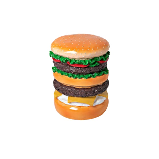 Resin Sculpture Decor Stool - Hamburger - 7