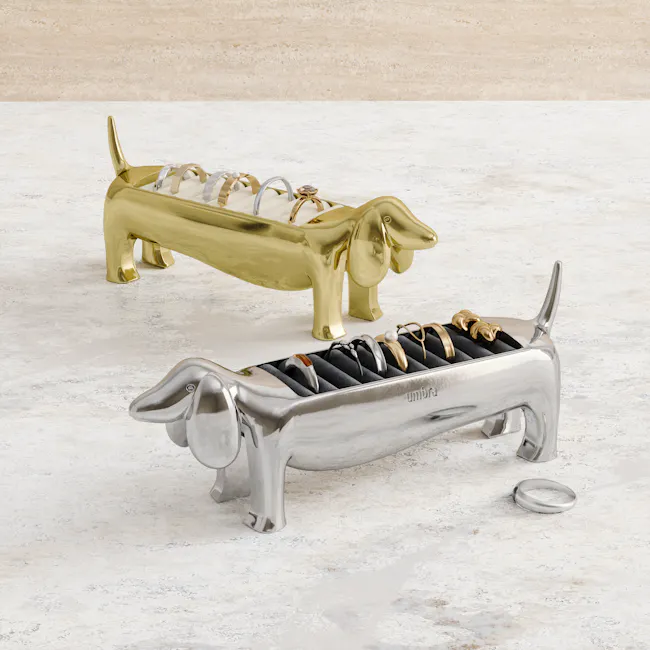 Dachsie Ring Holder - Brass - 12