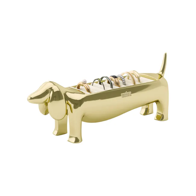Dachsie Ring Holder - Brass - 1