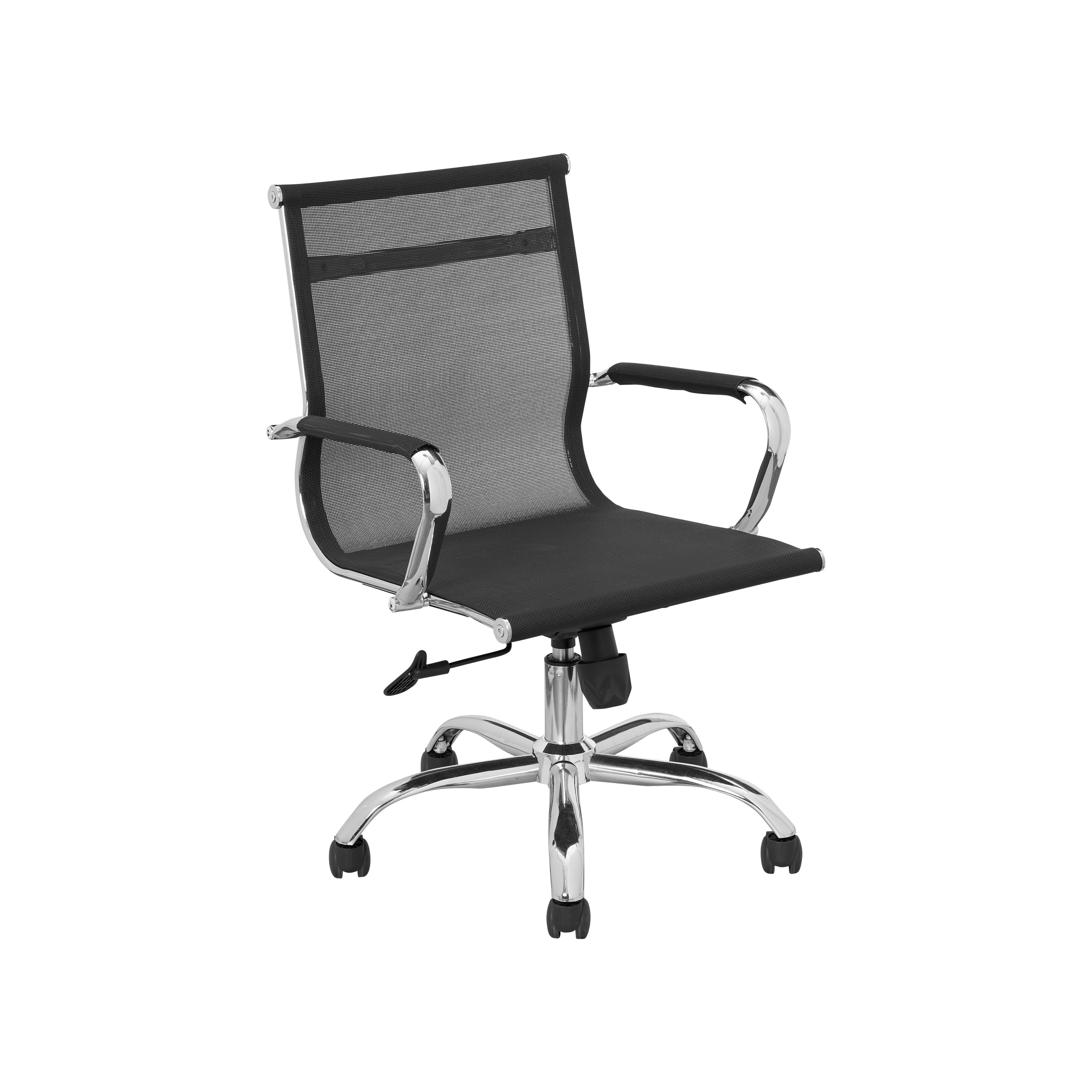 Elijah Mid Back Mesh Office Chair - Black