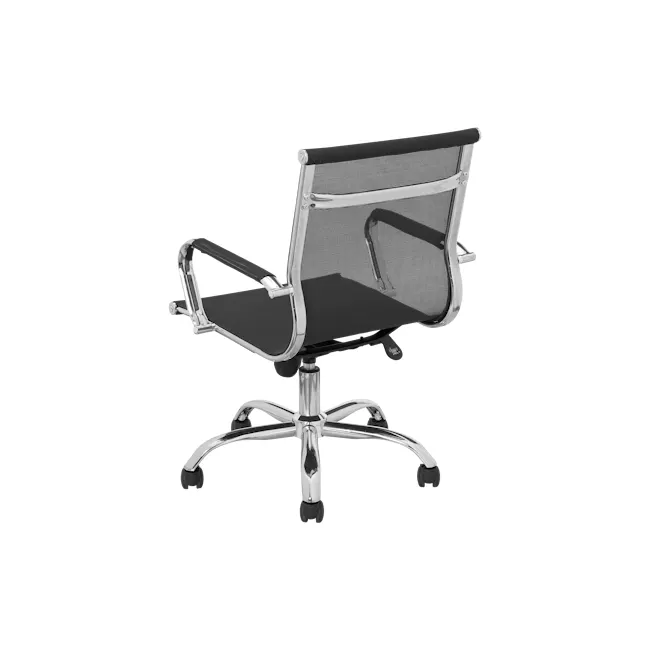 Elijah Mid Back Mesh Office Chair - Black - 5
