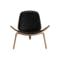 Logan Lounge Chair - Walnut, Black (Genuine Leather) - 4
