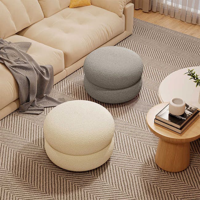 Macapop Stool Fabric - Grey - 5