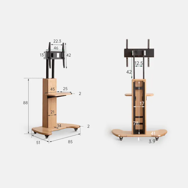 Neru Mobile Swivel TV Mount Stand - 13