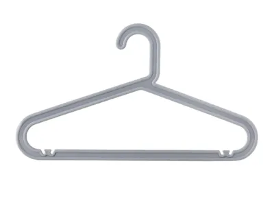 Zoe Plastic Hangers (Set of 10) - Grey