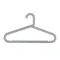 Zoe Plastic Hangers (Set of 10) - Grey