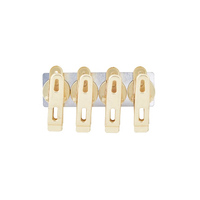 Elias Clips with Magnets - Brass (Set of 4) - 0
