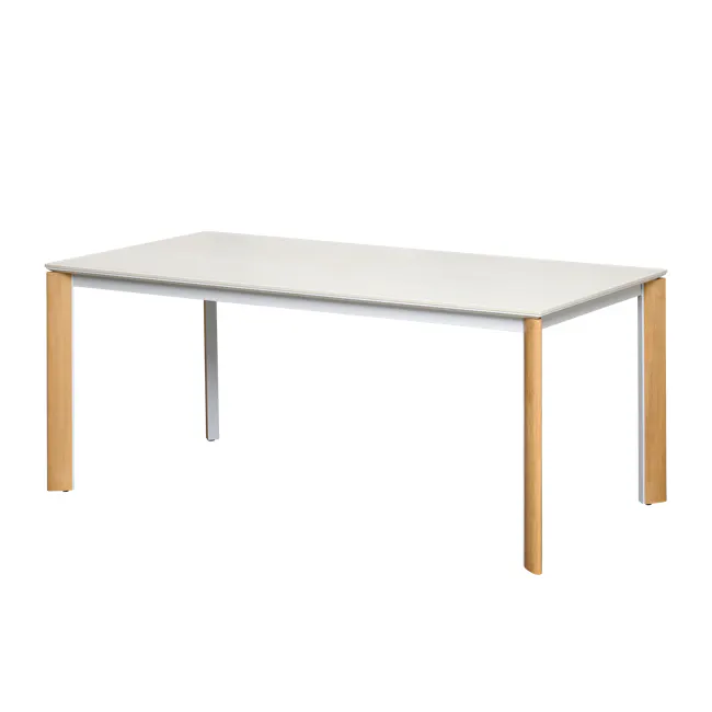 (As-is) Nelson Dining Table 2m - Travertine (Sintered Stone) - 1
