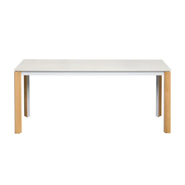 (As-is) Nelson Dining Table 2m - Travertine (Sintered Stone) - 10