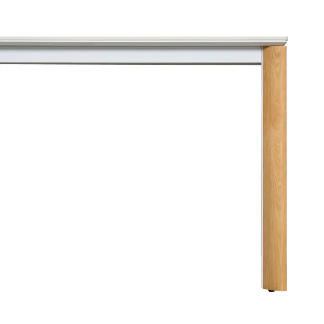 (As-is) Nelson Dining Table 2m - Travertine (Sintered Stone) - 12