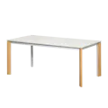 Nelson Dining Table 2m - Travertine (Sintered Stone)