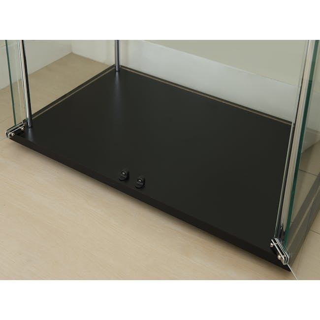 Haider Glass Cabinet 0.6m - Black - 7