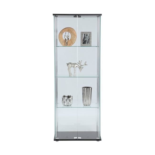 Haider Glass Cabinet 0.6m - Black - 9
