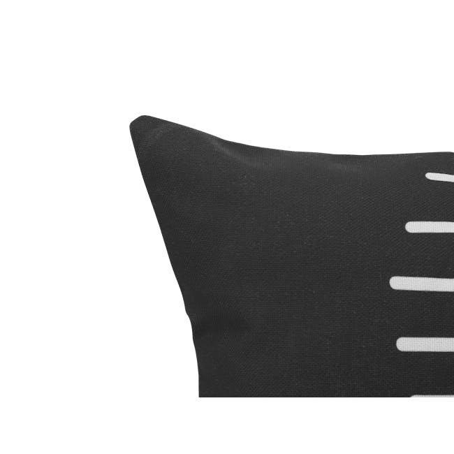 Linie Linen Cushion Cover - Black - 1