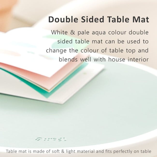 IFAM Easy Toddler Table with Reversible Table Mat - White - 4