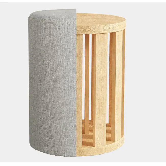 Pepa Pouf Stool - Khaki - 6