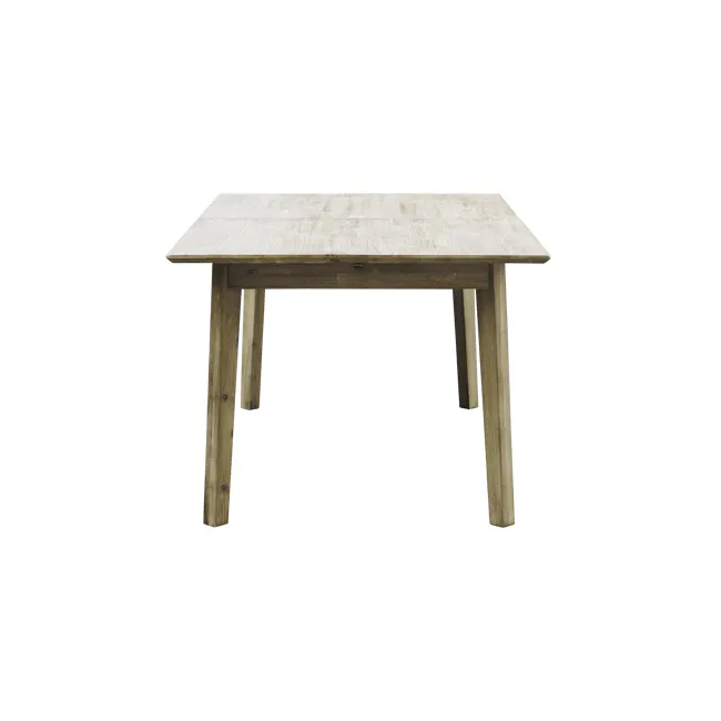 (As-is) Leland Extendable Dining Table 1.6m-2m - 2 - 8 - Wooden table, minimalist design, natural wood finish, sturdy legs