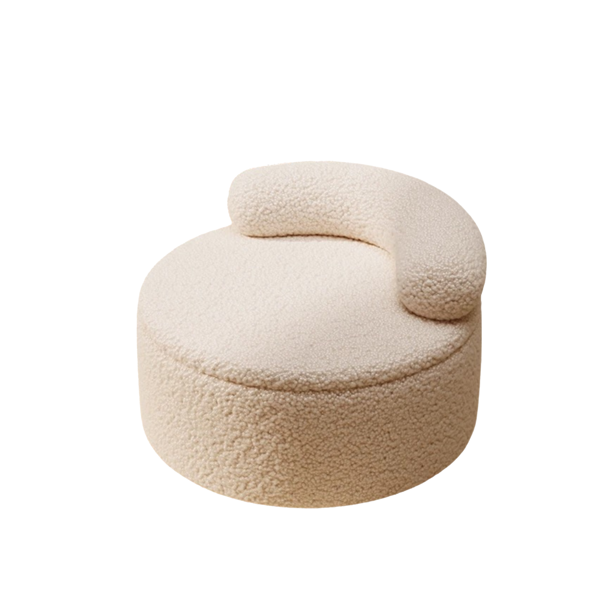 Loom Storage Pouf Stool - Cream