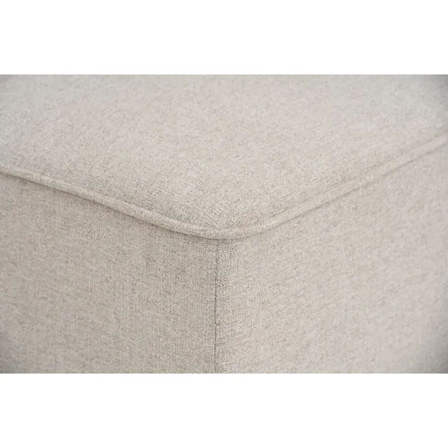 Tony 3 Seater Corner Extended Storage Sofa - 17 - Soft beige fabric texture, close-up view, woven design, smooth surface