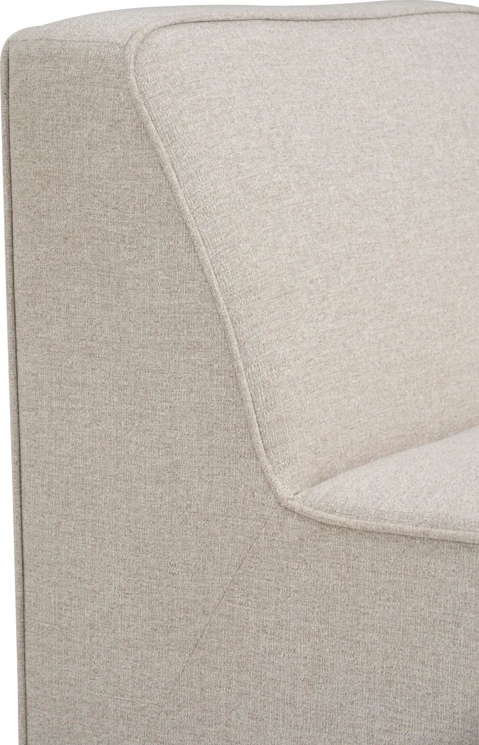 Tony 3 Seater Extended Storage Sofa - 14 - Beige textured fabric sofa, soft cushions, clean lines, modern design