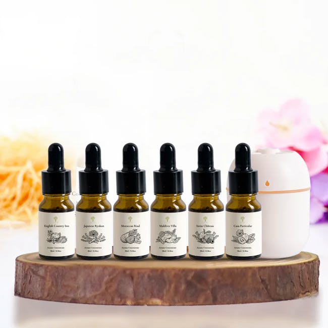 Pristine Aroma Concentrate 10ml - 6 Hotel Series Bundle Pack (+ Free Humidifier) - 3