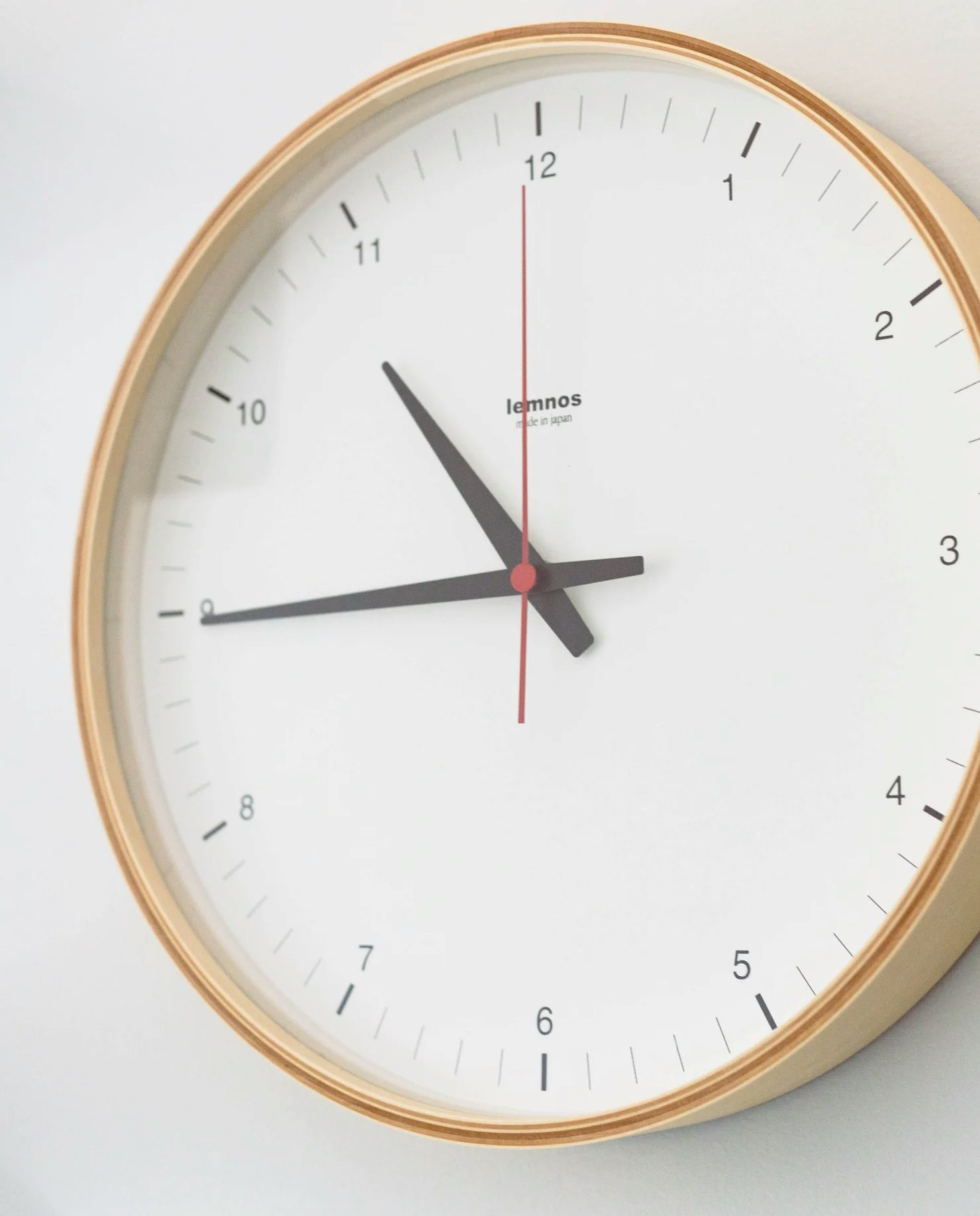 Plywood Clock, Lemnos Clocks 