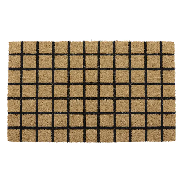Mattie Coir Door Mat - 1 - Bare floor, carpet, rug, floor cover, burlap, burlap rug, burlap carpet, burlap rug design