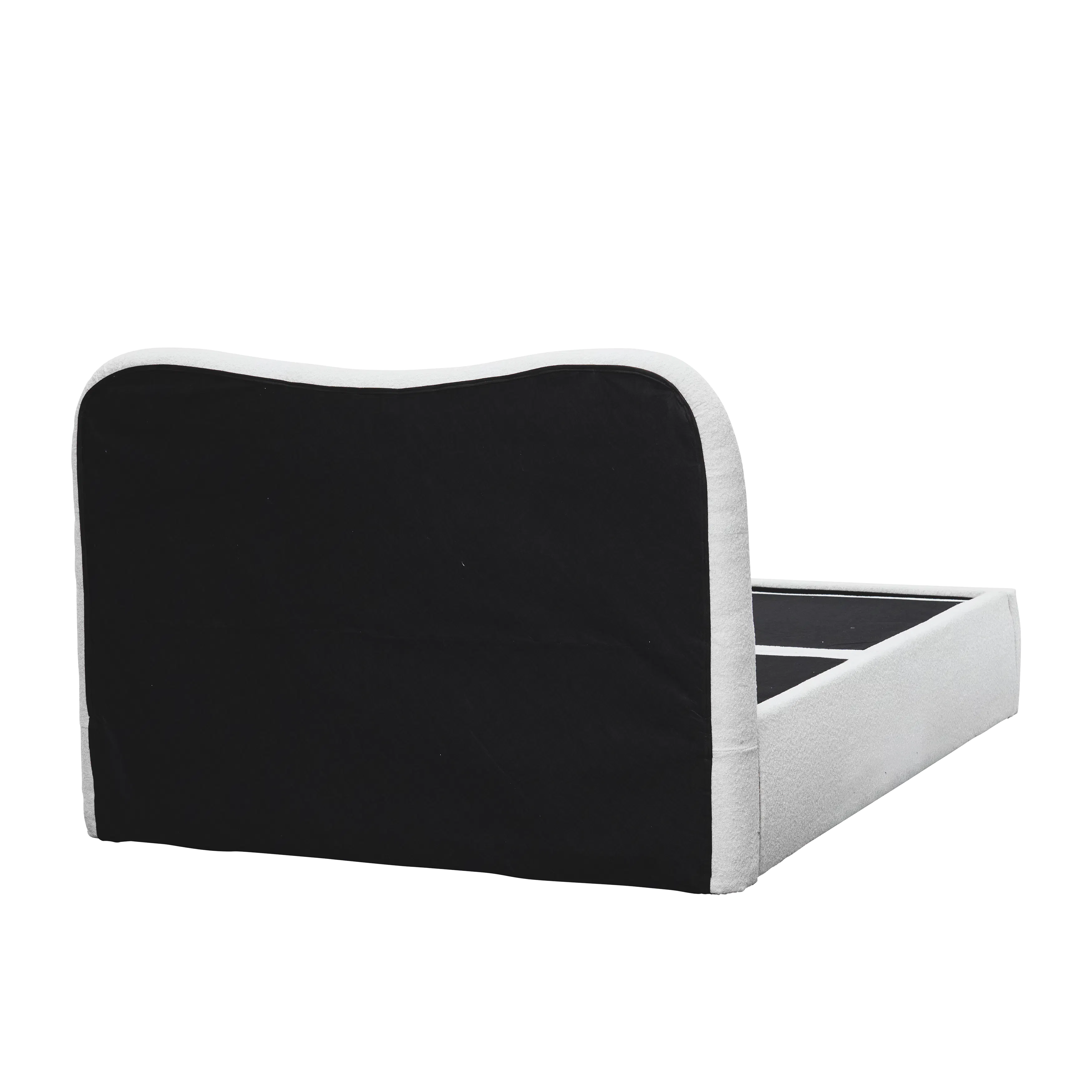 Arianna Queen Storage Bed - Light Grey Boucle - 12