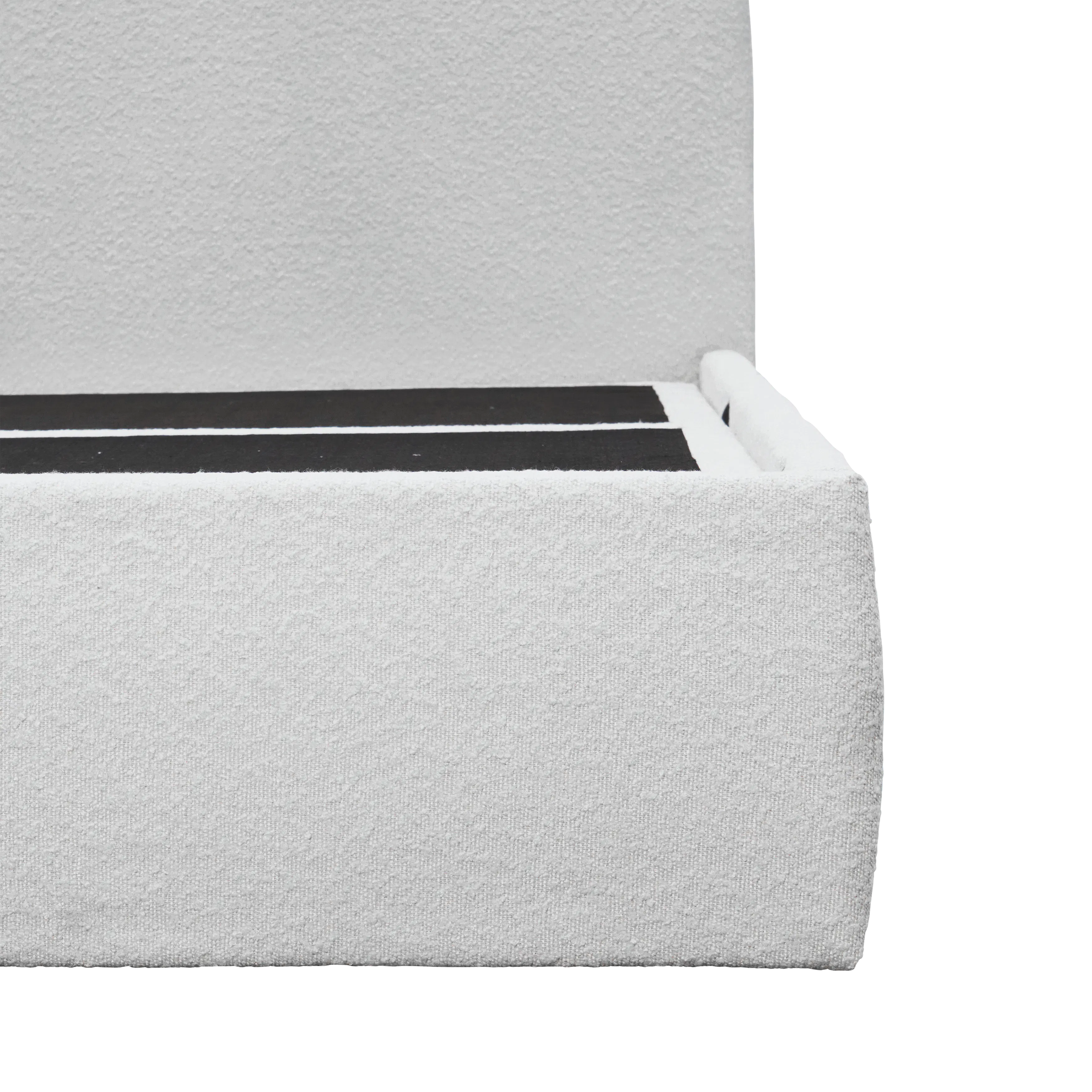 Arianna Queen Storage Bed - Light Grey Boucle - 19