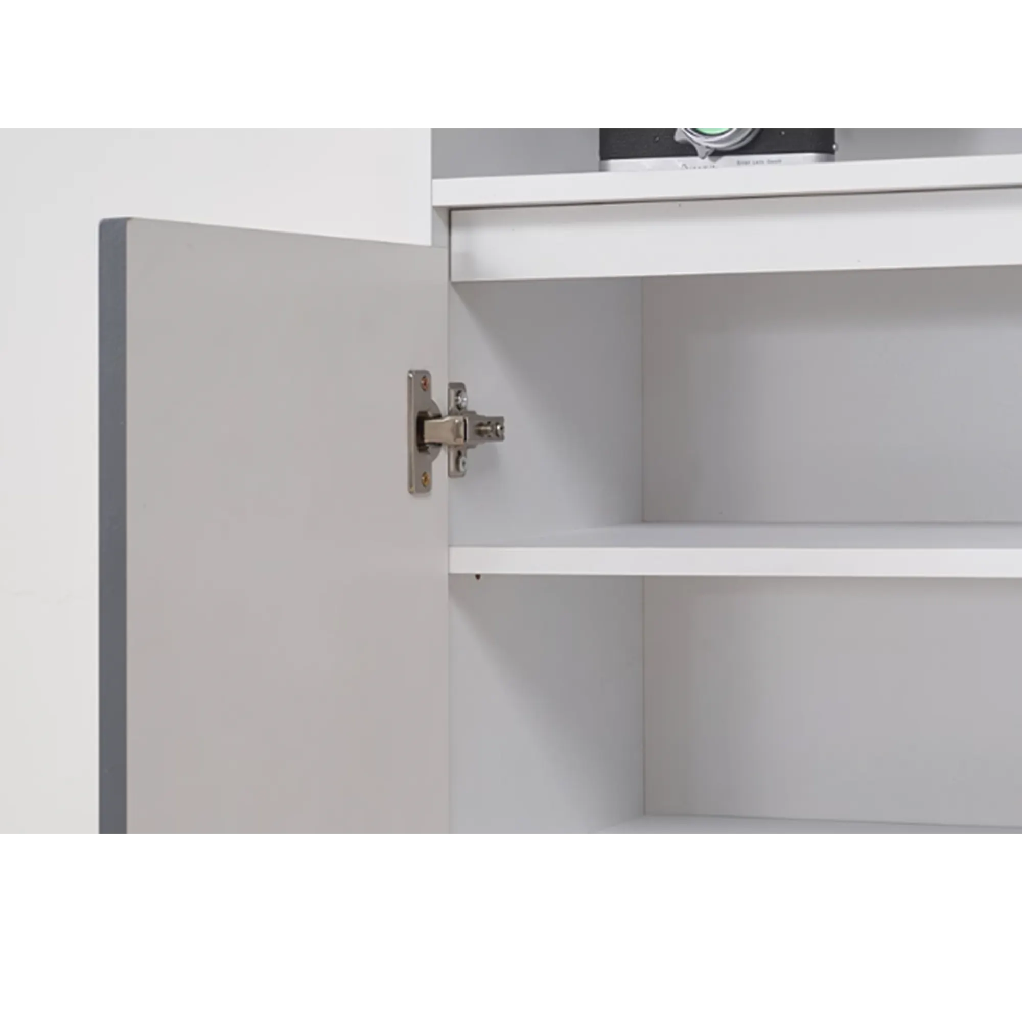 (As-is) Muse Tall Cabinet 0.6m - White Grey - 1 - 15