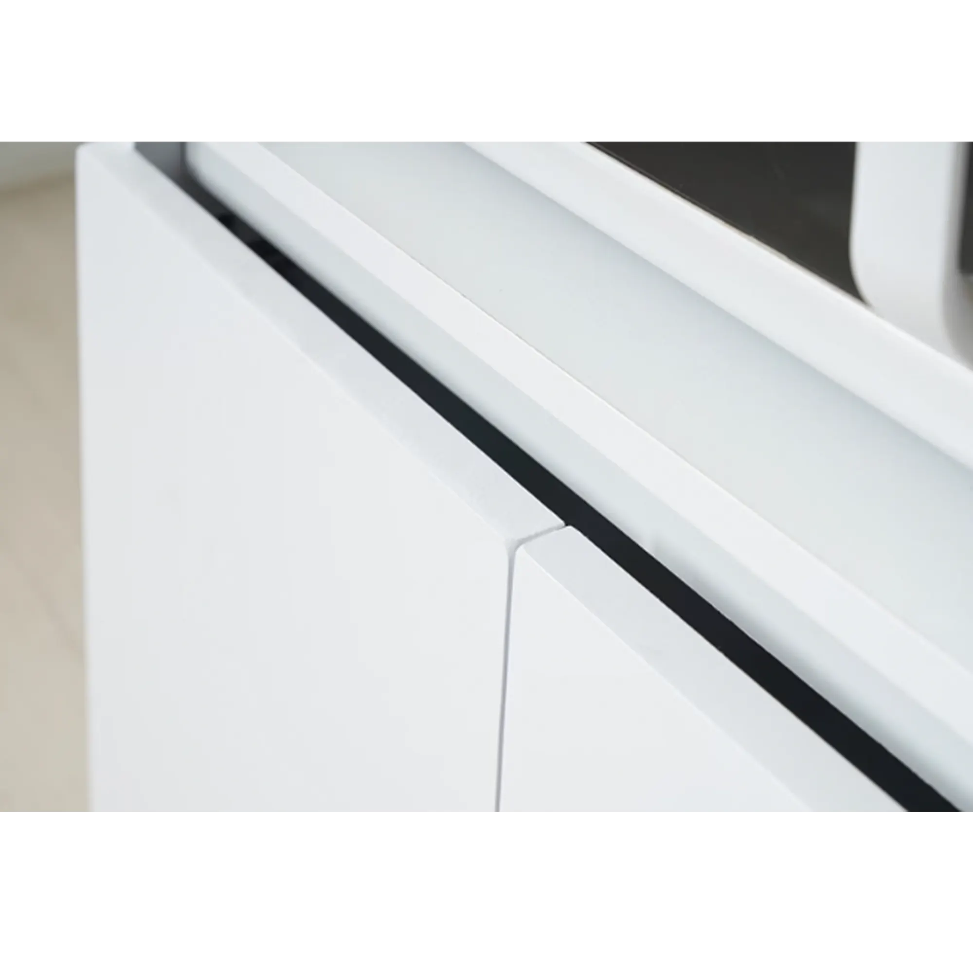 (As-is) Muse Tall Cabinet 0.6m - White Grey - 1 - 10