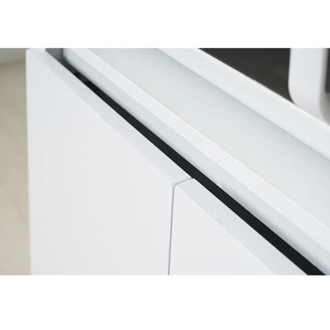 (As-is) Muse Tall Cabinet 0.6m - White Grey - 12