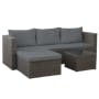 Brooklyn L-Shaped Outdoor Sofa Set - Grey - 2