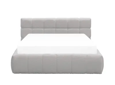 Aubrielle Storage Queen Bed - Light Grey Boucle