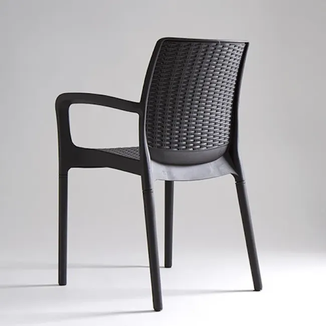 Bali Outdoor Chair - Graphite - 5