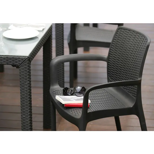 Bali Outdoor Chair - Graphite - 2