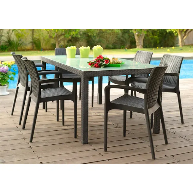 Bali Outdoor Chair - Graphite - 3
