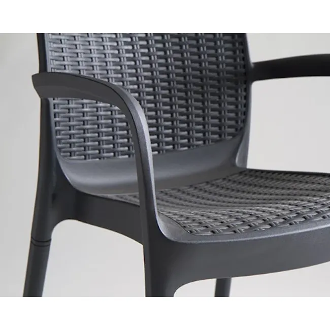 Bali Outdoor Chair - Graphite - 8