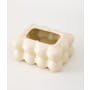 Jo Ceramic Tissue Box - Matte Cream - 4